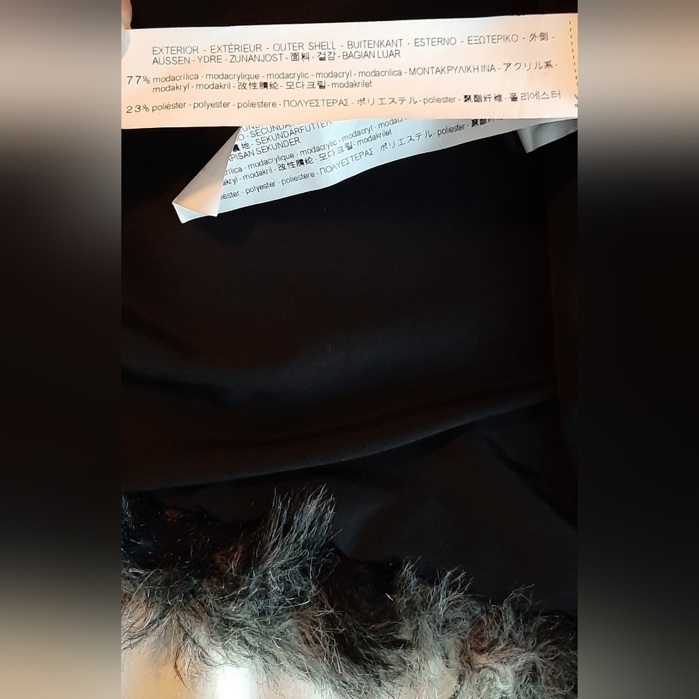 Zara Trf OuterWear Fluffy Faux Fur Patchwork Jacket - Picture 16 of 16